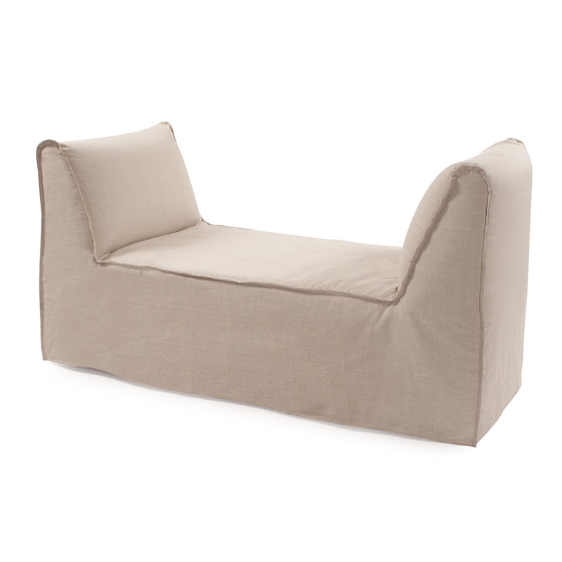 Amenia Linen T-Cushion Futon Slipcover