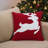Christmas Pillow Embroidered Cotton Blend Throw Pillow