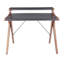 Bureau contemporain en bois de noyer avec plateau en bois gris