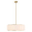 24" 5-Light Pleated Drum Shaded Chandelier-873919599