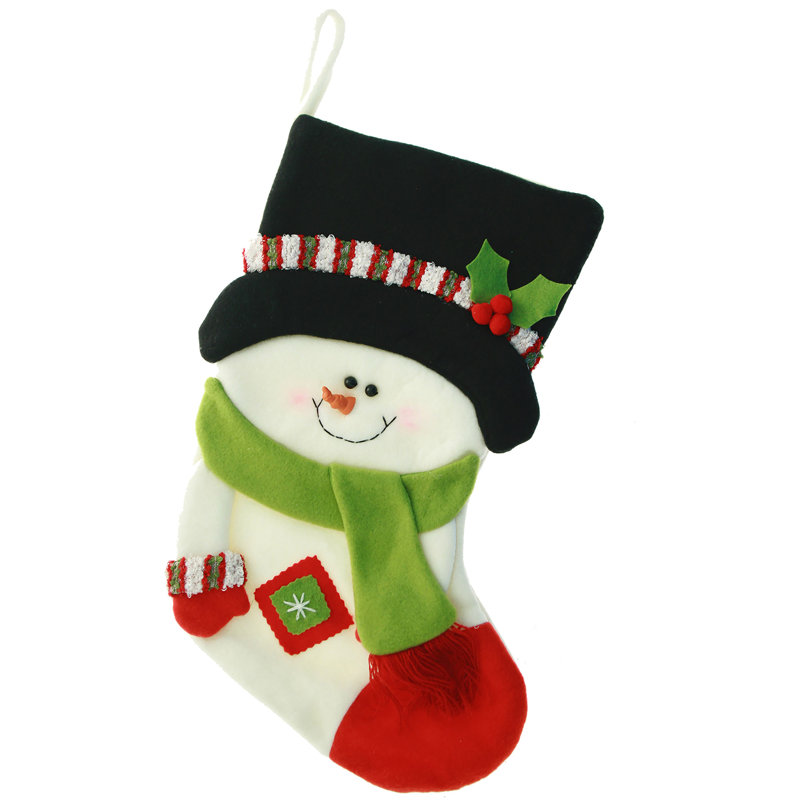 3D Snowman Christmas Stocking