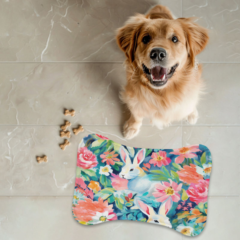 Tapis d'alimentation en forme d'os 1 pièce