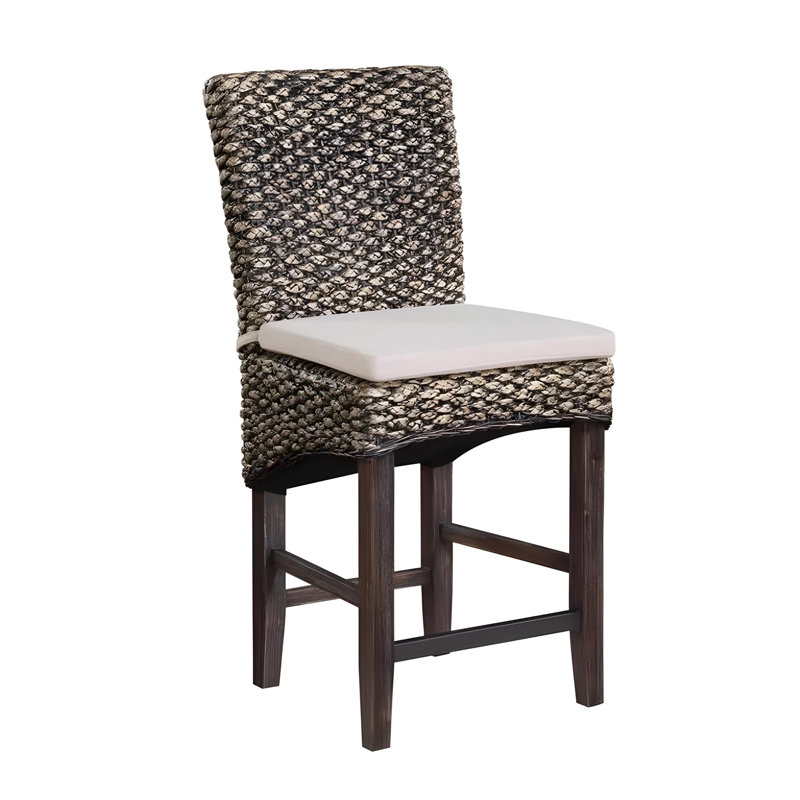 Pacific Storm Seagrass Counter Chair, Brown