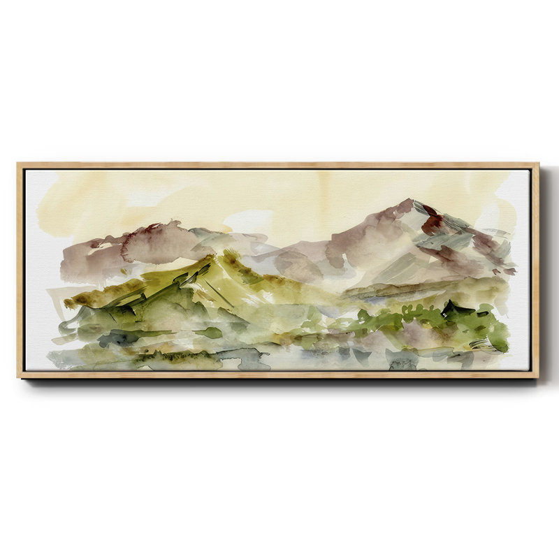 Plum Ridge II - toile encadrée, H 24 po x l 60 po