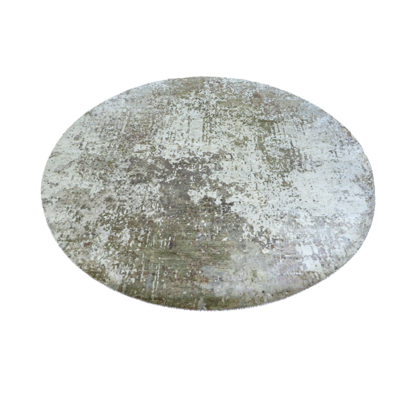 Tapis oriental brun moderne noué à la main 12 po x 12 po avec soie 406AEA9061894D8DAA73E5C7E3A0C7A0