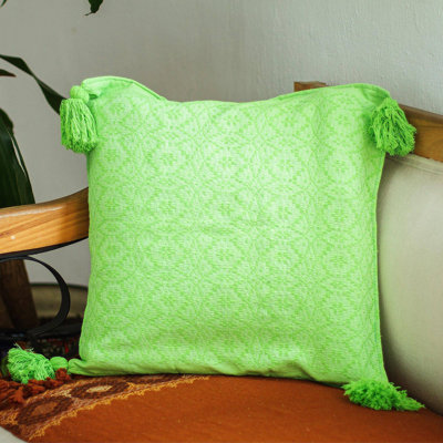 Oaxaca Geometric Cotton Pillow Cover