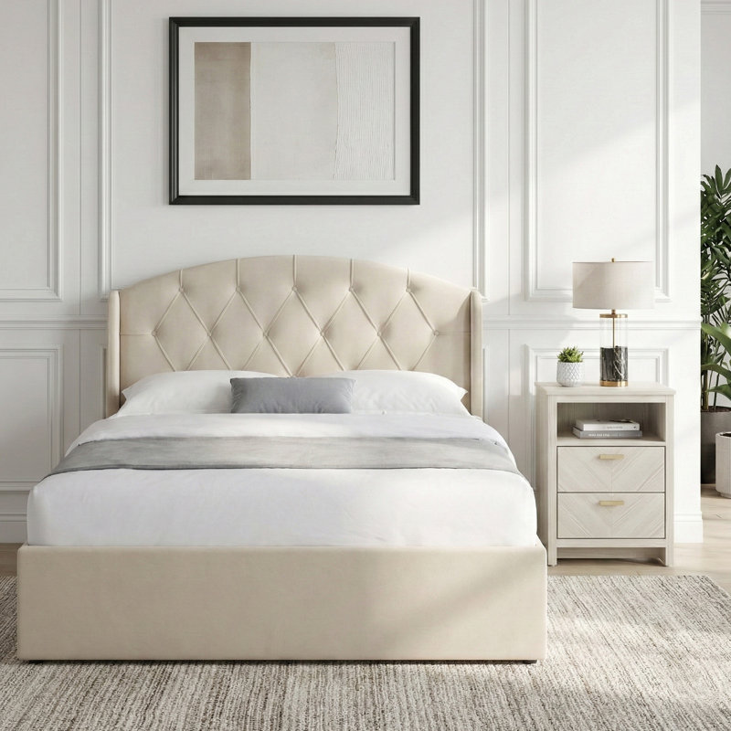 Dreamwell Diamond Ottoman Bed 2 Piece Bedroom Set