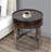 Round Barrel-Style Side Table End Table