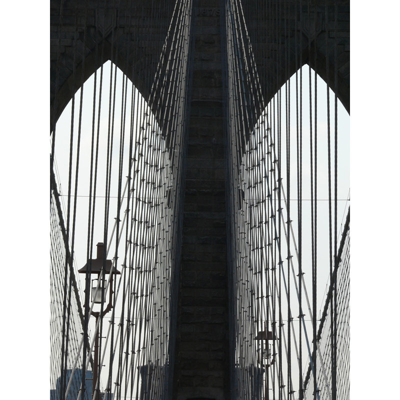 Pont de Brooklyn à New York, H 18 po x l 14 po