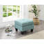 Repose-pieds carré standard en similicuir de 23 po Mucci-22598934