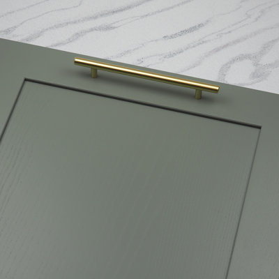 Brushed Brass Cabinet Handle Gold Bar Cupboard Door Drawer Pull