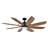 Jaysleen 60" Farmhouse Large Windmill Ceiling Fan with Light and Remote