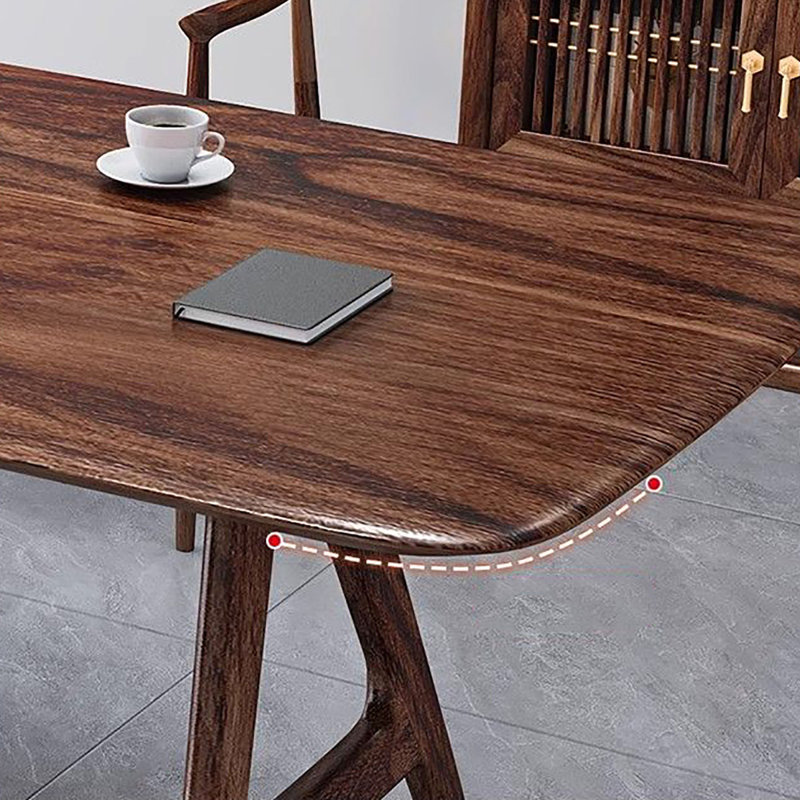 Bureau à structure en A en bois massif, H 29,5 po x l 70,9 po x P 31,5 po