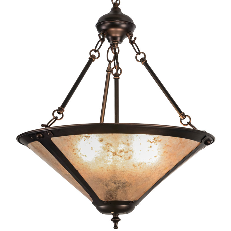 Luminaire suspendu bol 3 lumières unique