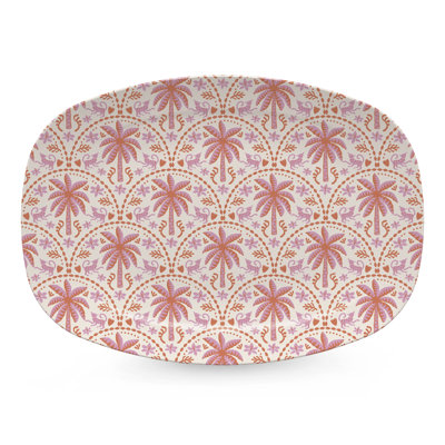 Pink Palms Platter