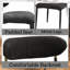 Ensemble de 2 chaises d'appoint en tissu noir et finition noire Jaramillo