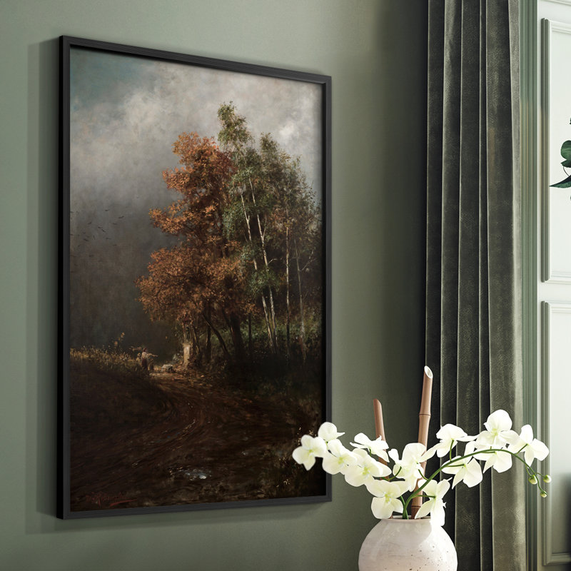 " Vintage Landscape CLI " on Paper, Black