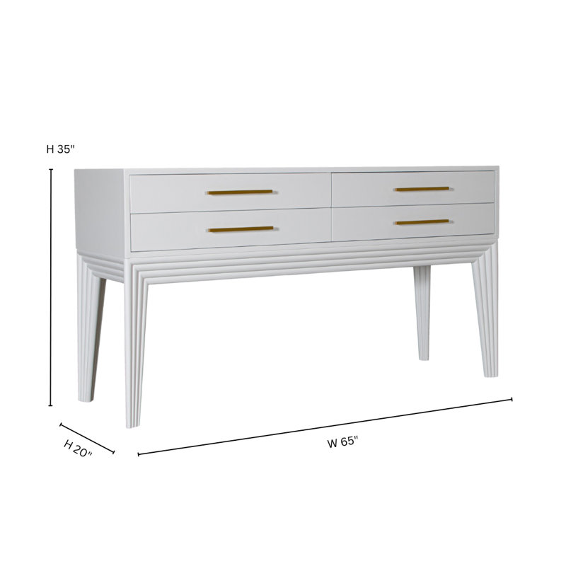 Barcelona Console Table, White