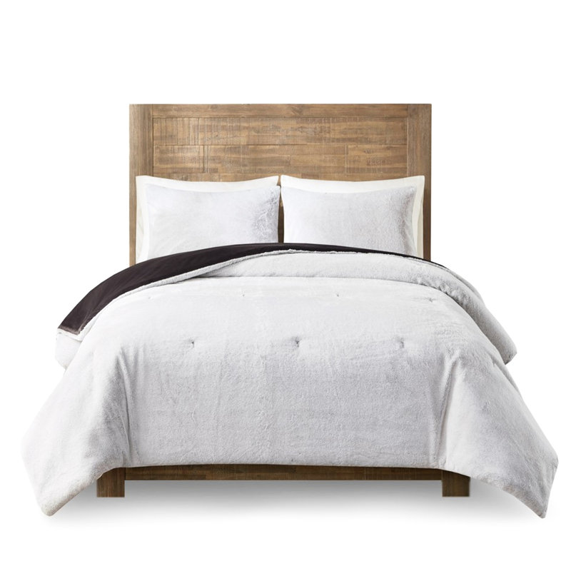 Faux Fur Comforter - , Full/queen Stunning Intriguing