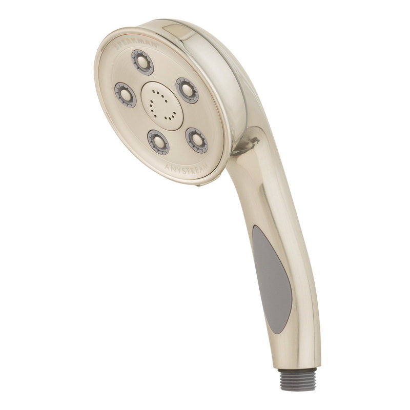 Caspian Multi Function Handheld Shower Head, Brushed Nickel