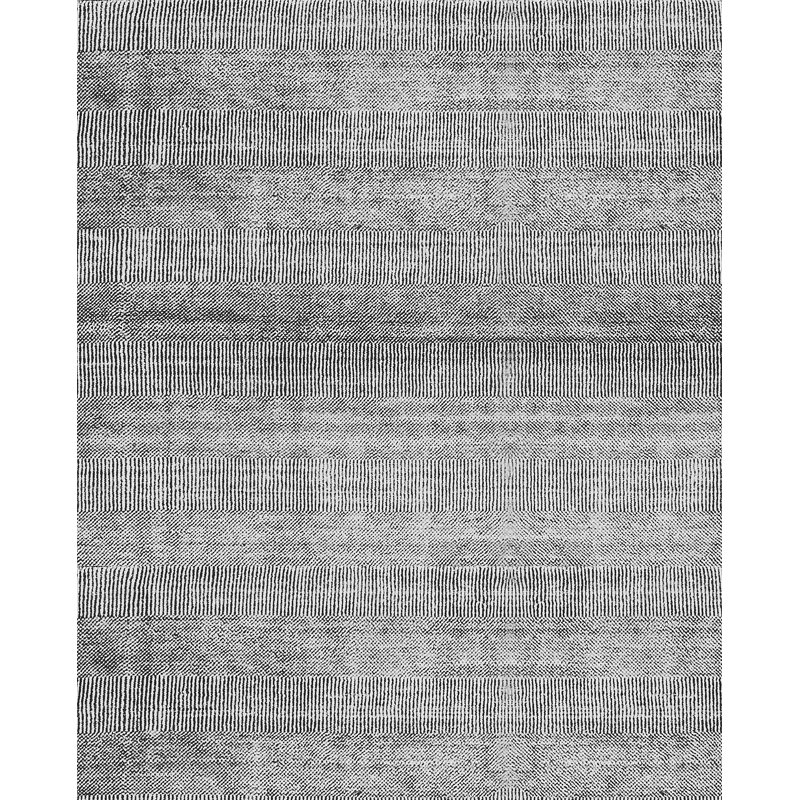 Hand-Knotted High-Quality Ivory and Blue Area Rug