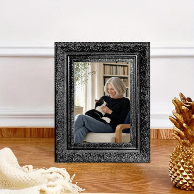 8" x 10" Black 3 PCS Polished Picture Frame for Graduation Photo Display