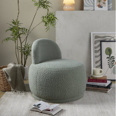 Alara Side Chair with Sherpa Fabric