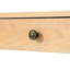 Console rustique en chêne avec 3 tiroirs, coins courbés, plateau de table de 150 lb, salon et couloir idéal