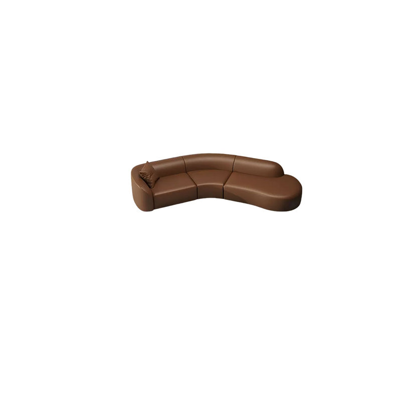 Canapé d'angle rétro, H 29,53 po x l 94,49 po x P 35,43 po, 4, Latex