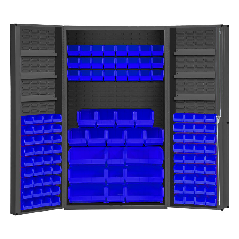 Cabinet H 72 po x l 48,13 po x p 24,56 po Retford, Gris / bleu