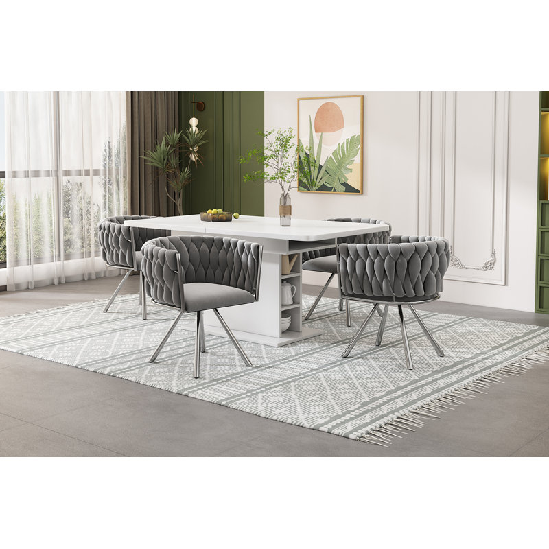 Upholstered Accent Chair, Grey