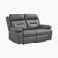 Causeuse inclinable manuelle en cuir Grain 62,5 po Sitz-374693706