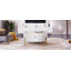 Table basse moderne moderne avec 2 grands tiroirs de rangement (31,5 po)-270423981
