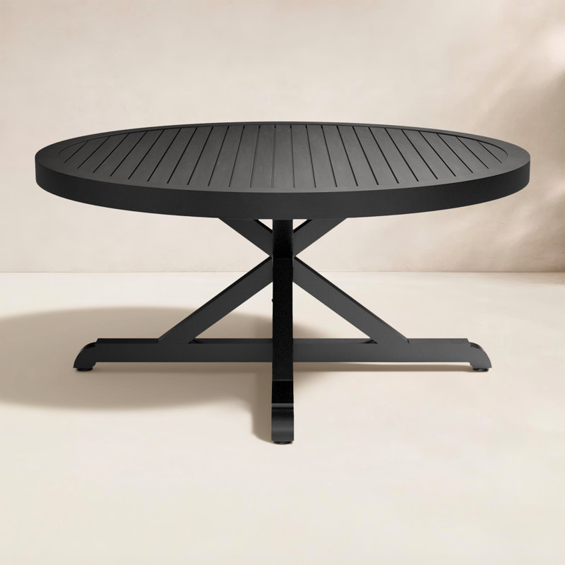 Monterey Outdoor Round Dining Table, 29.5'' H x 48" W x 48" L