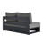 Modway Tahoe Outdoor Patio Powder-Coated Aluminum Modular Left-Facing Loveseat-95616611-95616608