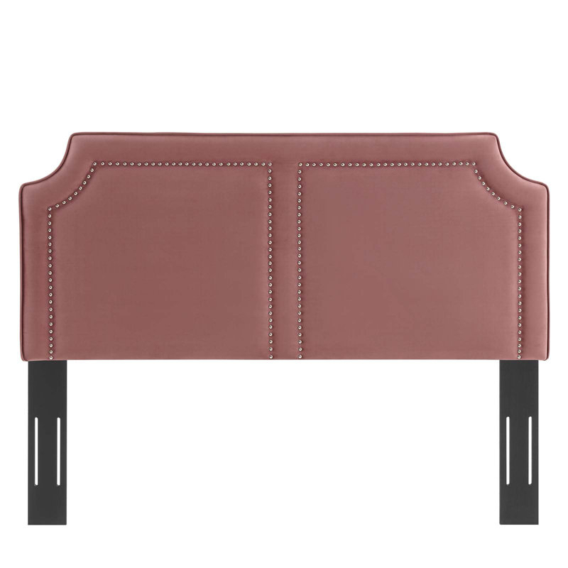 Modway Cynthia Performance Velvet Headboard, King, Dusty Rose