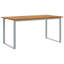 5 Piece Garden Dining Set Grey Steel-1818936443