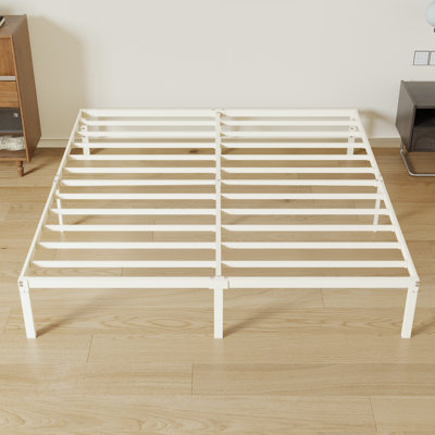 Base de lit plateforme en métal 14 po avec espace de rangement