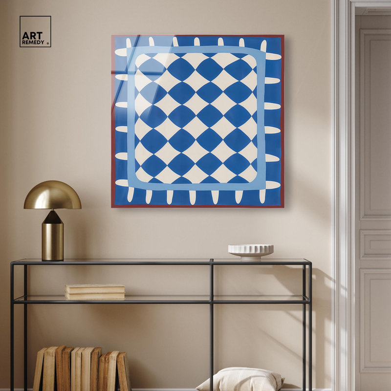 Encadré d'art côtier moderne en acrylique de couleur par Art Remedy, prêt à être accroché, H 30 po x l 30 po