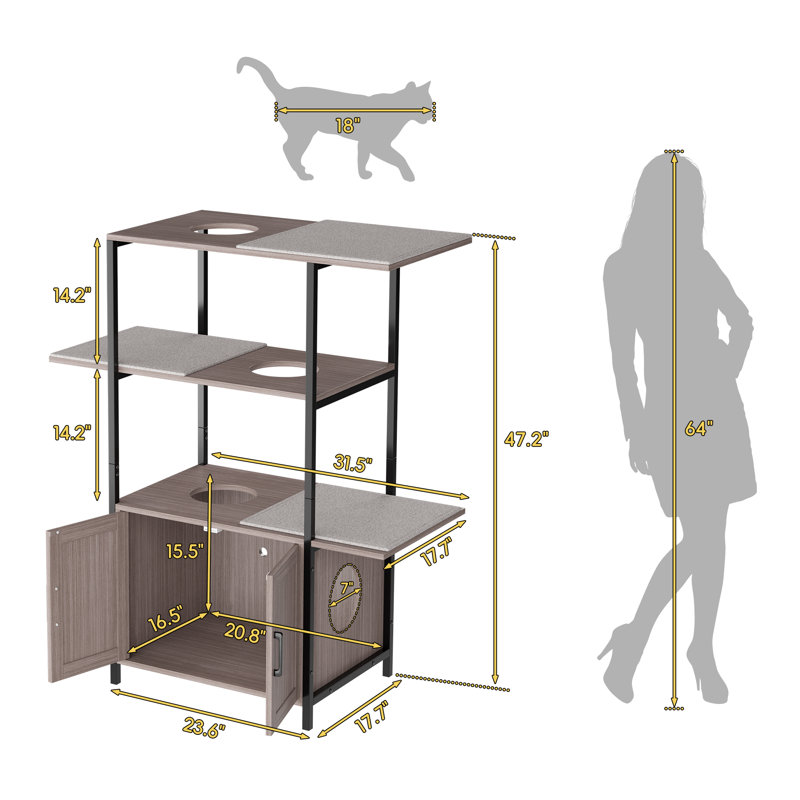 Enceinte de litière pour chat Cullompt