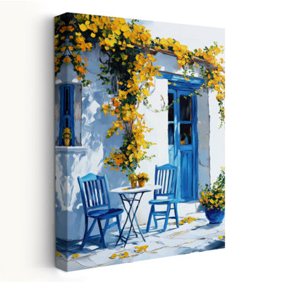 Afternoon In Majorca I - Landscape Oil Painting Realism Cottage Art