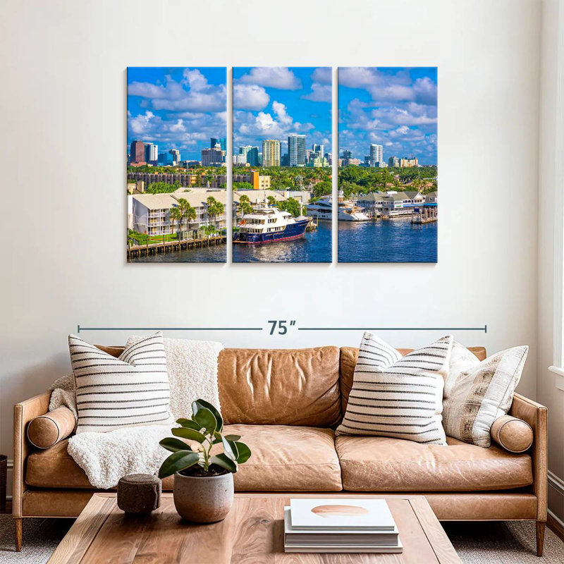 Gillard Fort Lauderdale Waterfront, H 36 po x l 57 po