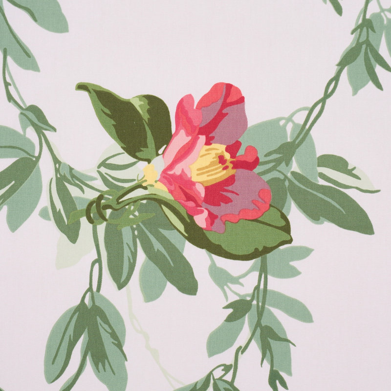 Ellesmere Ribbon Floral Fabric, Ivory
