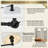 Modern Industrial Adjustable Task Lamp with Natural Marble Base & Linen Shade