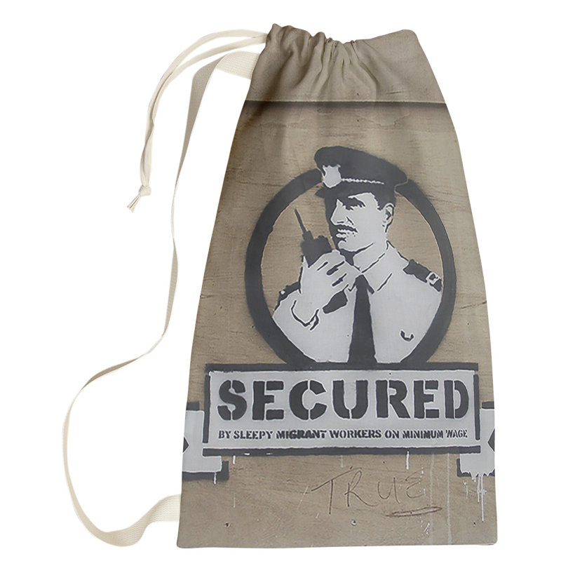 Fabric Laundry Bag with Handles, Small (29" H x 18" W x 1" D)