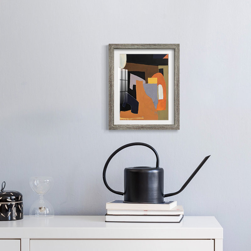 TheOlive PressRooomPremiumGalleryWrarapCanves-Reproduction encadrée, Vieilli, 28.5" H x 20.5" W