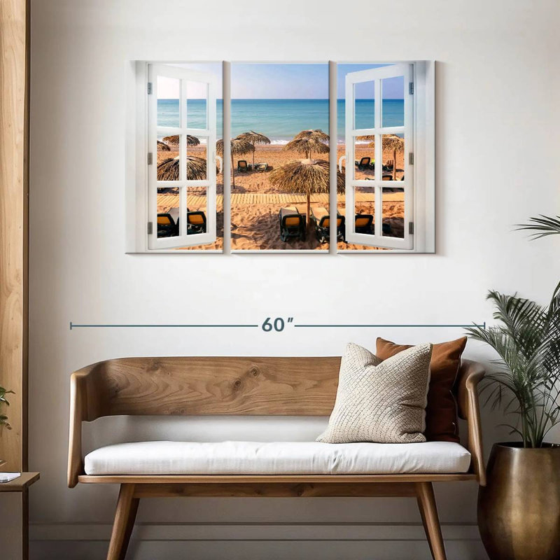 Gillard Window To Balmy Beach, 28" H x 45" W