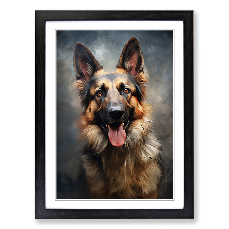 Single Picture Frame Print on Wood, Black Framed, 34cm H x 25cm W