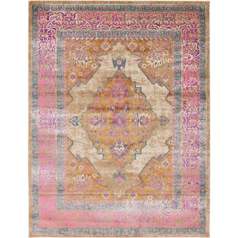 Oriental Indoor Rug, Rectangle 9' x 12'