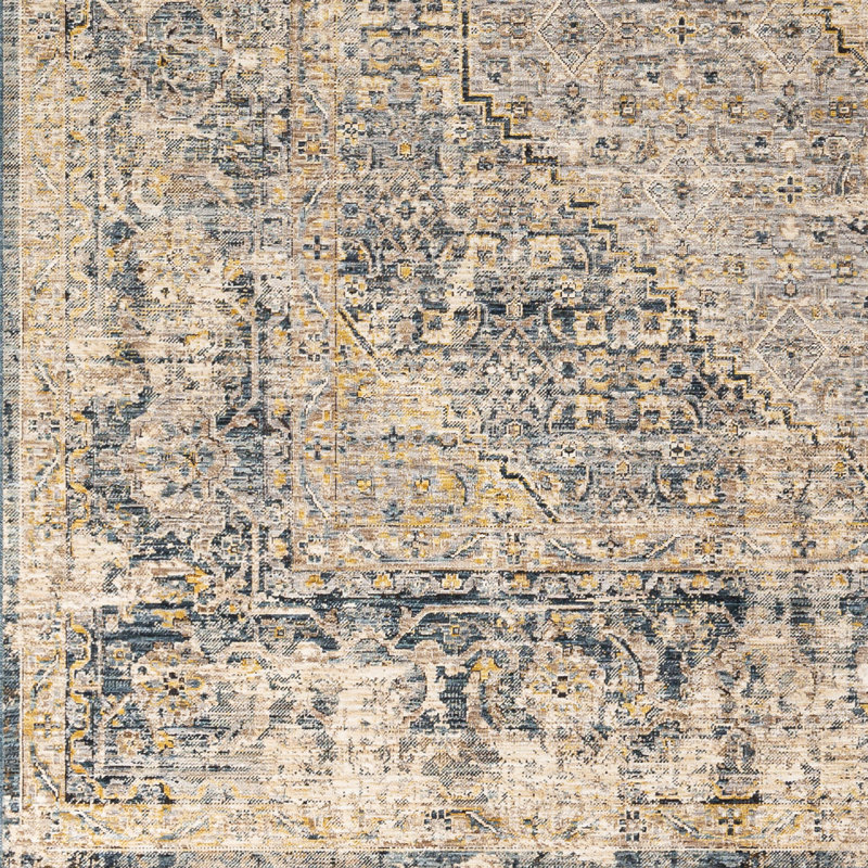 Gorsuch Oriental Navy/Beige Area Rug, Rectangle 10' x 14'